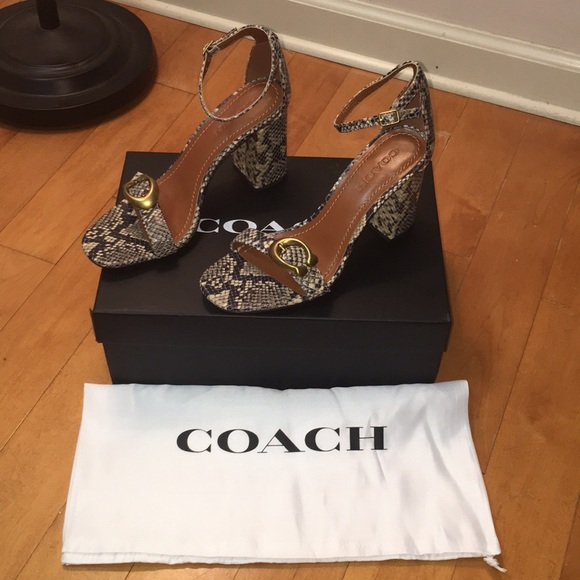 Coach maya snakeskin sandal - Picture 2 of 8